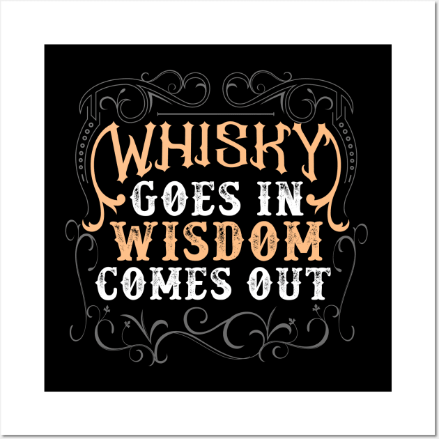 Whiskey Whisky Scotch Single Malt Bourbon Geschenk Wall Art by Tee__Dot